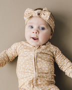Baby Girl Neutral Garden Bamboo Zip Pajama Romper