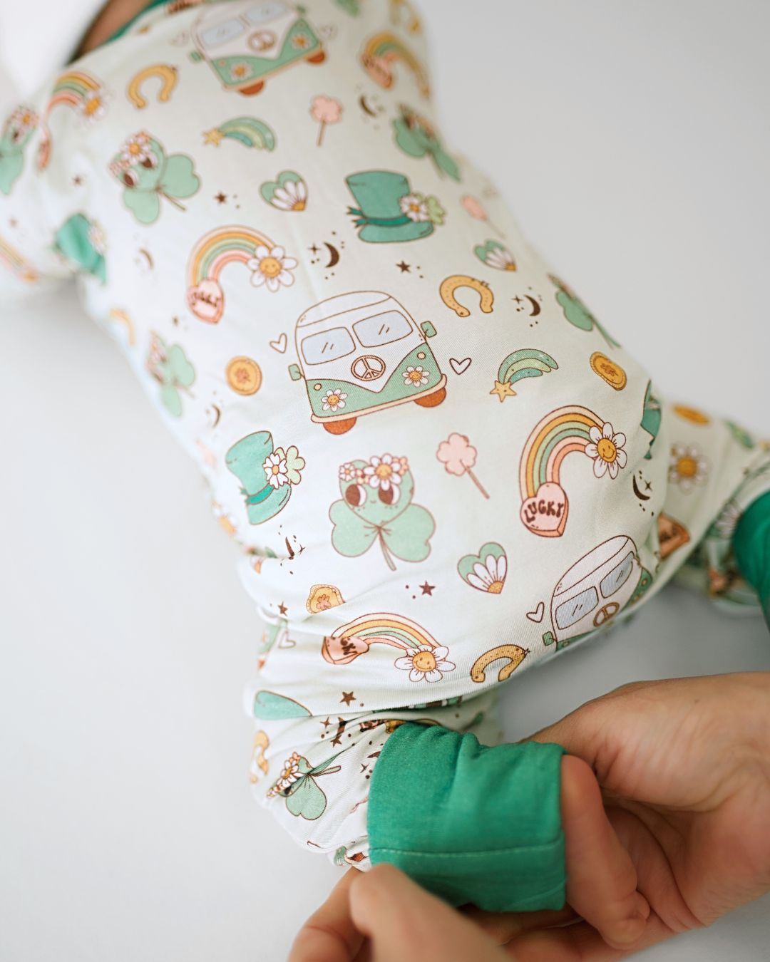 Baby Bamboo Zip Romper | St. Patrick's