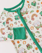 Baby Bamboo Zip Romper | St. Patrick's