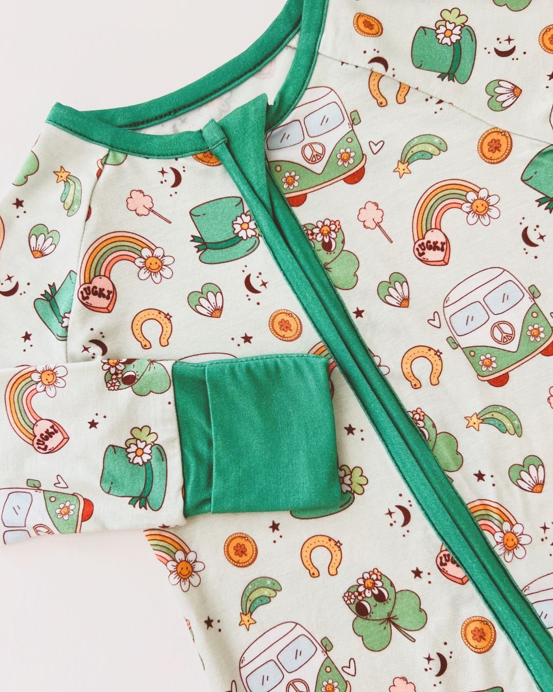 Baby Bamboo Zip Romper | St. Patrick's