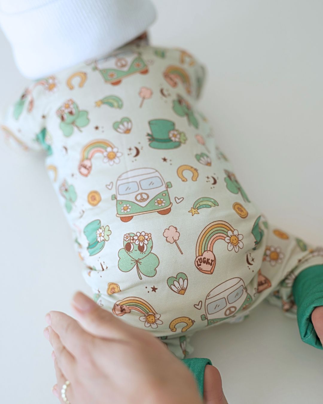 Baby Bamboo Zip Romper | St. Patrick's