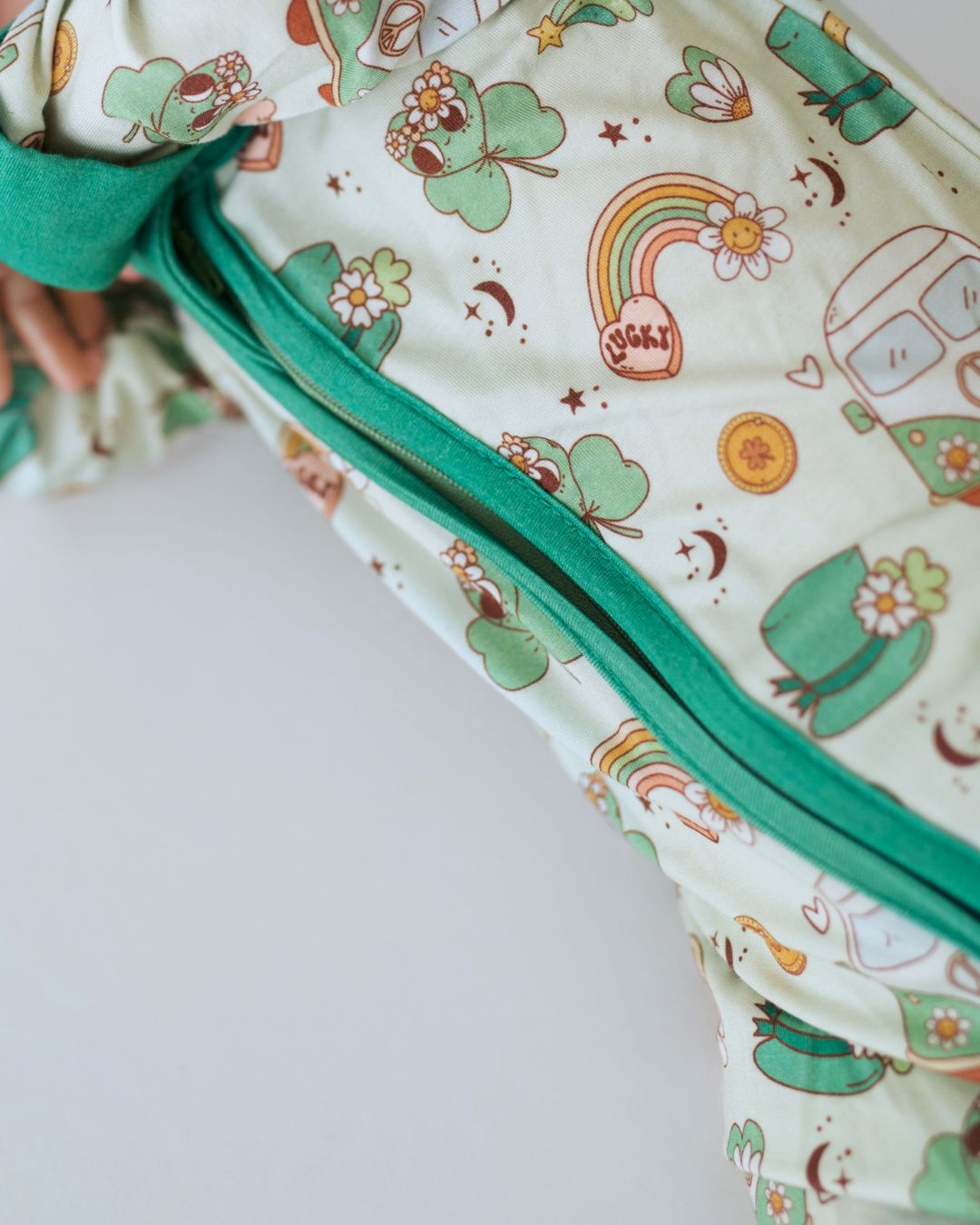 Baby Bamboo Zip Romper | St. Patrick's
