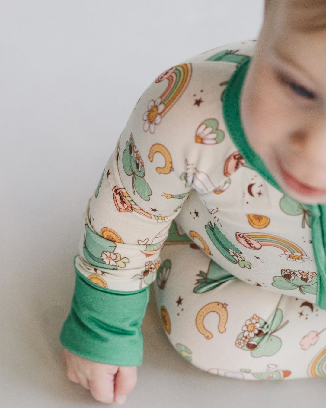 Baby Bamboo Zip Romper | St. Patrick's