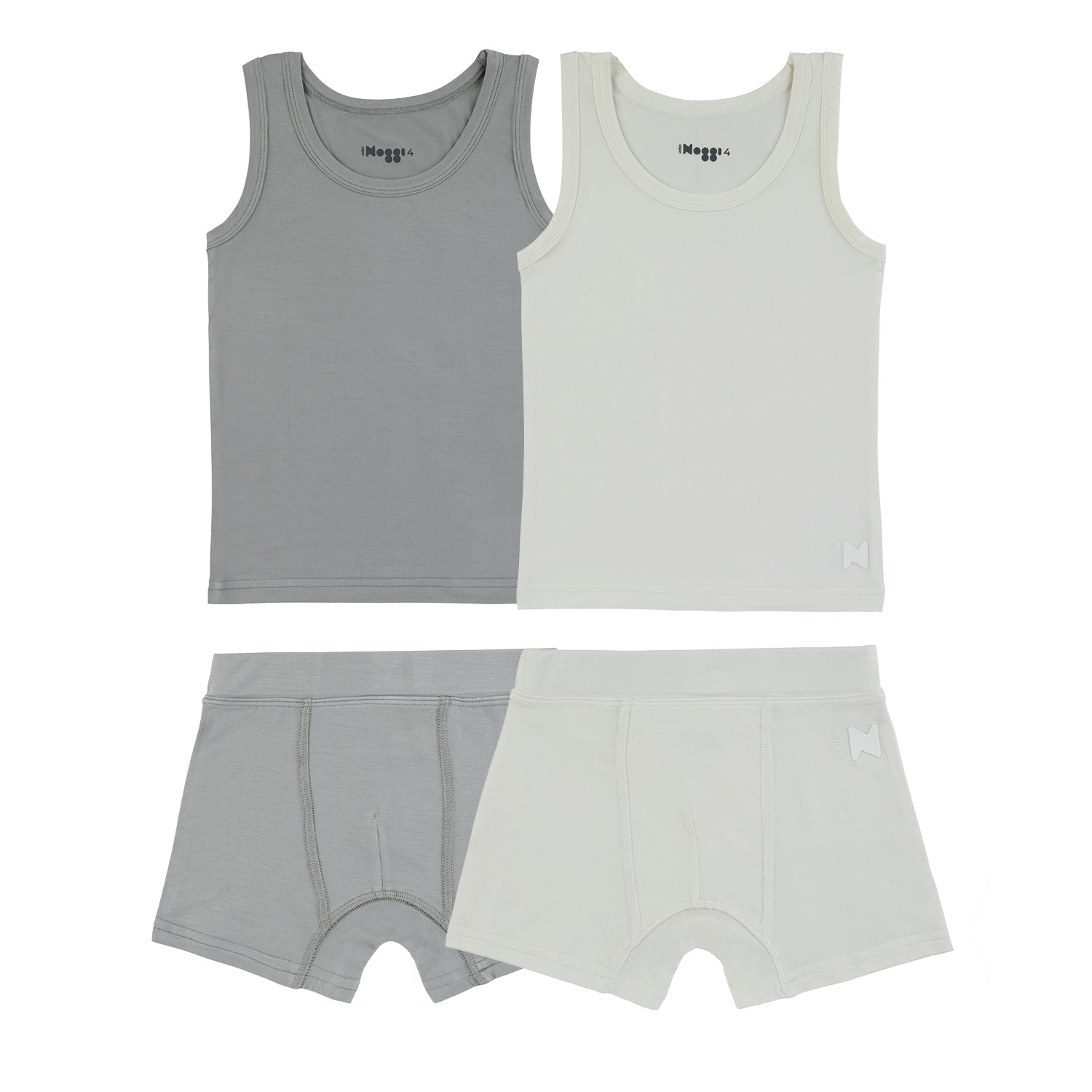 Bamboo Lounge Sets – Blue + White (2-Pack)