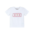 Baseball Smocked Shirt & Red Gingham Shorts Set