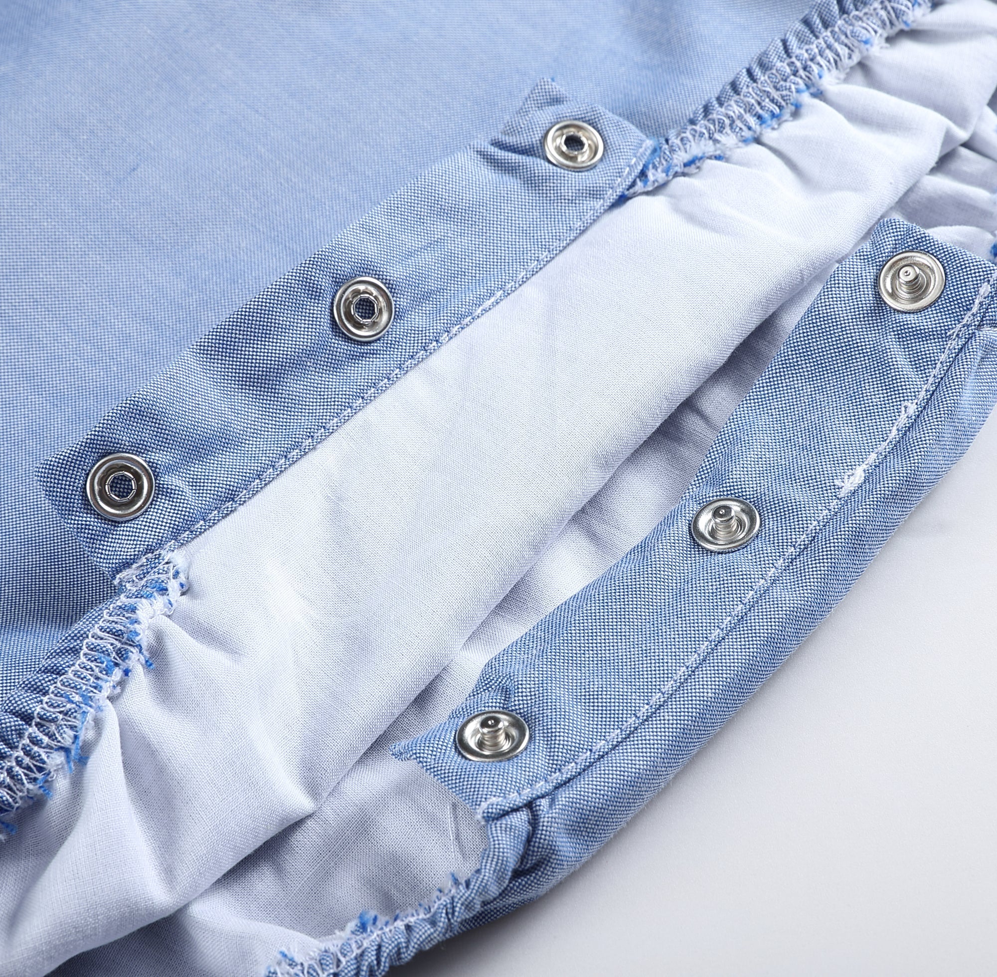 Basic Blue Denim Bubble Romper