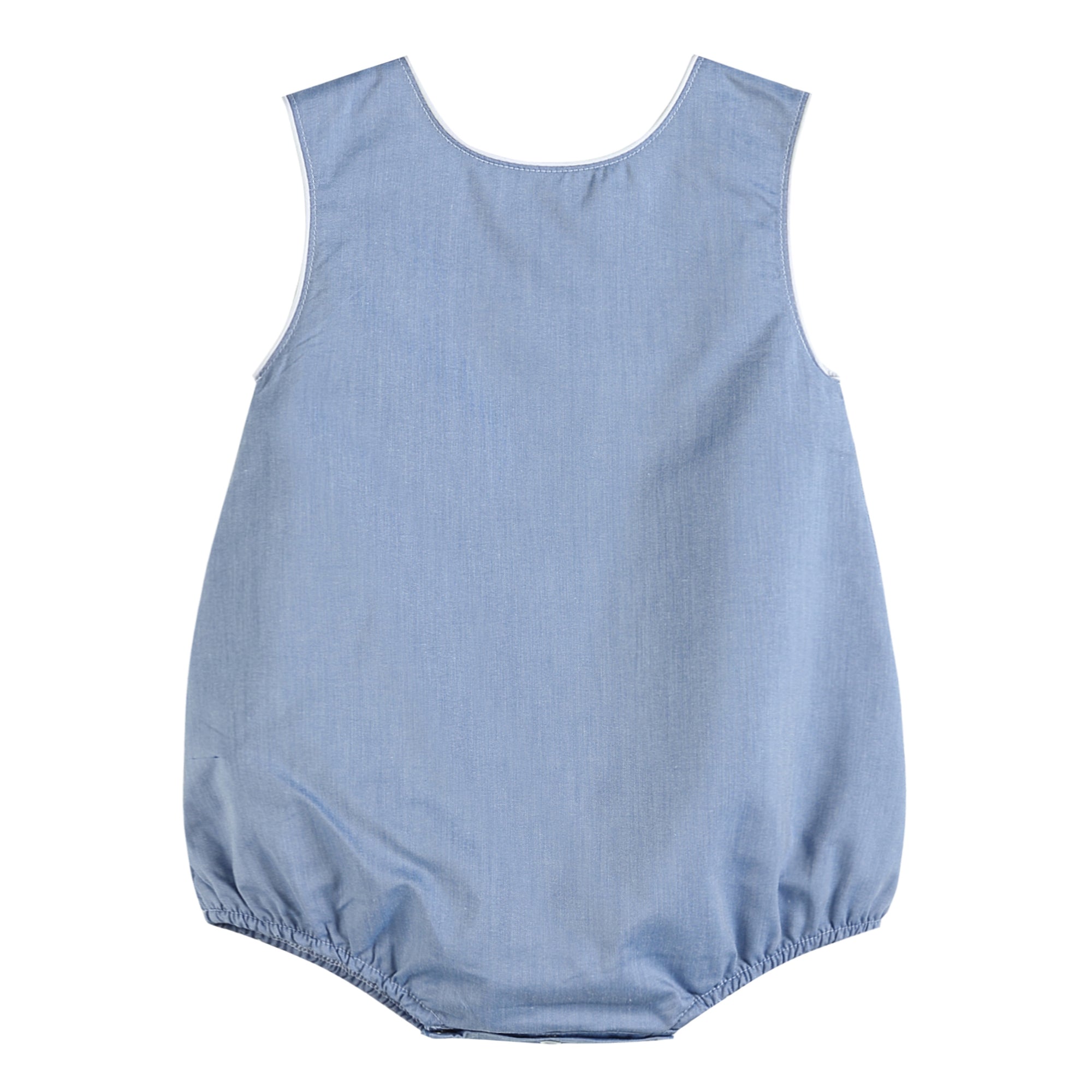 Basic Blue Denim Bubble Romper