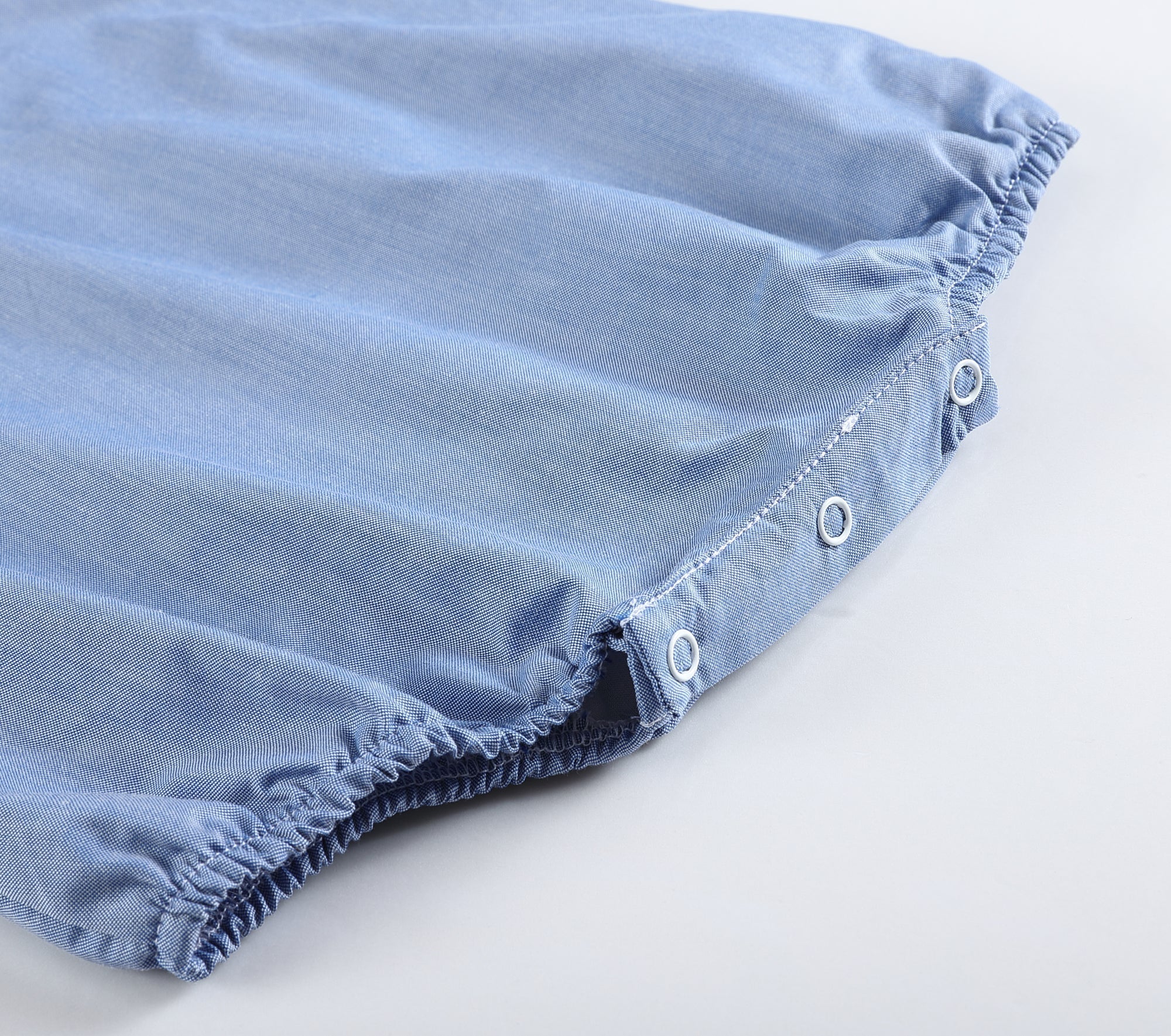 Basic Blue Denim Bubble Romper