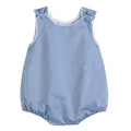 Classic Blue Denim Style Baby Bubble Romper
