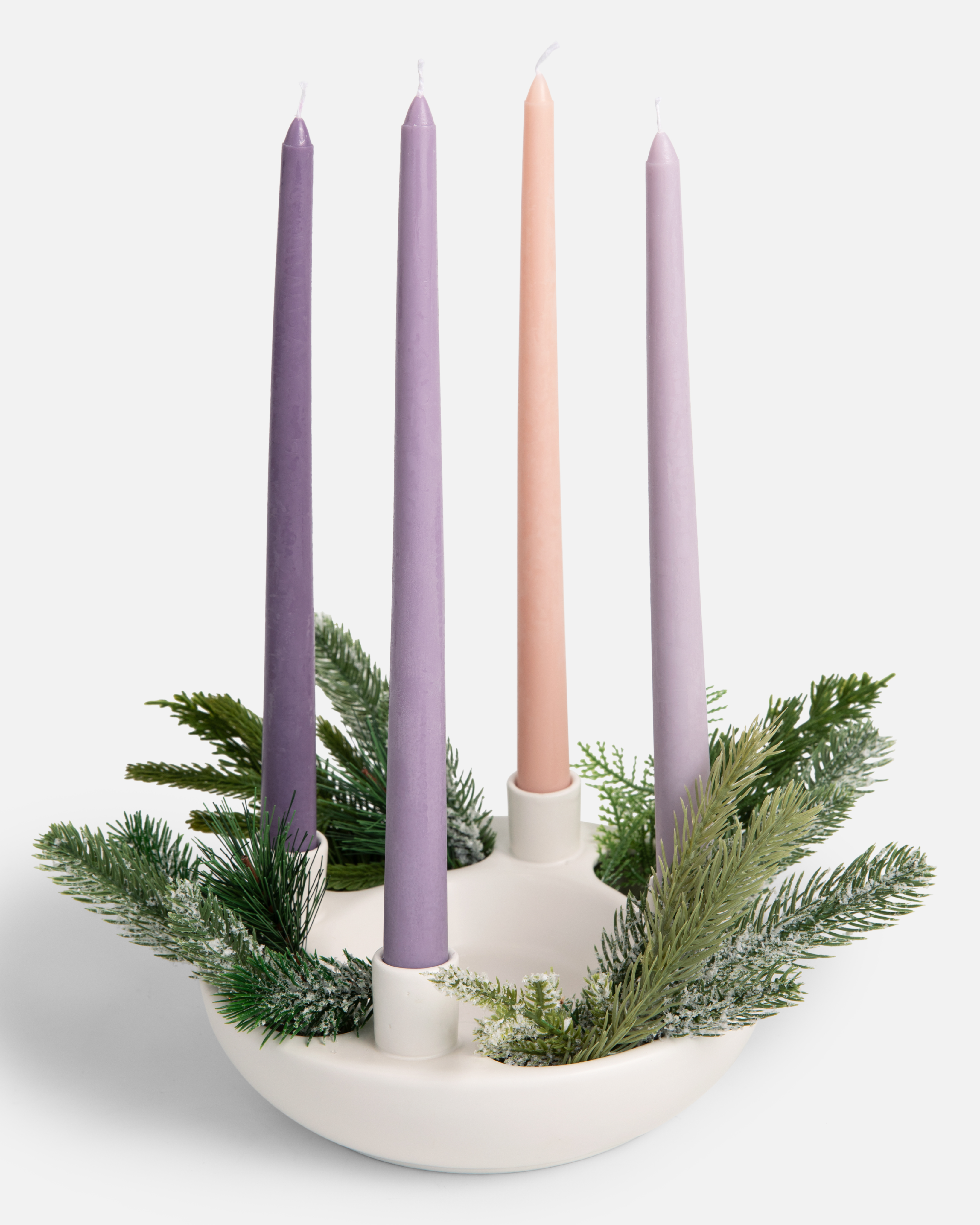 Modern Ceramic Advent Wreath