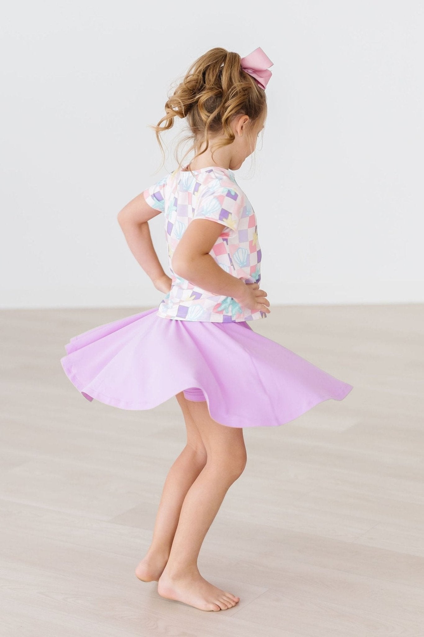 Beach Days Ruffle Pocket Tee - Blissfully Lavender BoutiqueMila & Rose ®