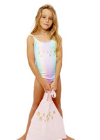 Girls Rainbow One-Piece Swimsuit