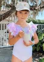 White Unicorn Petals Swimsuit