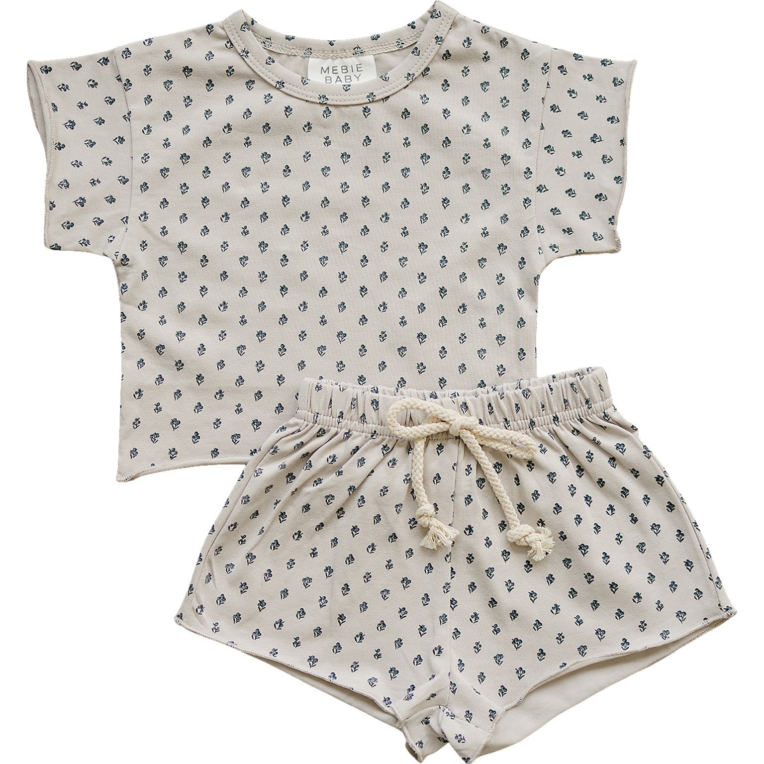 Berry Floral Short Set - Blissfully Lavender BoutiqueMebie Baby