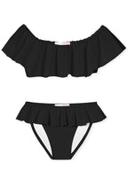 Black Ruffle Bikini