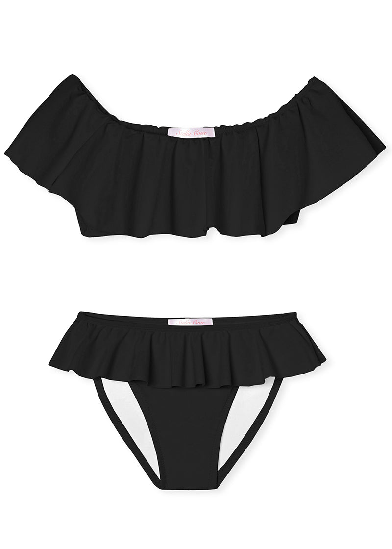 Black Ruffle Bikini
