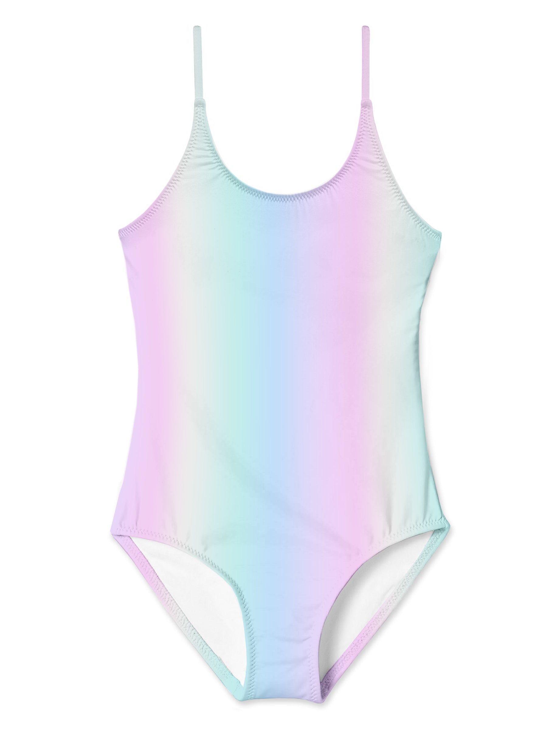 Rainbow Adjustable Straps Swimsuit