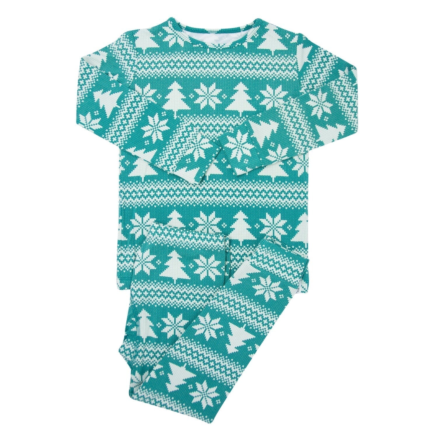 Kids Fair Isles Trees Pajama Set