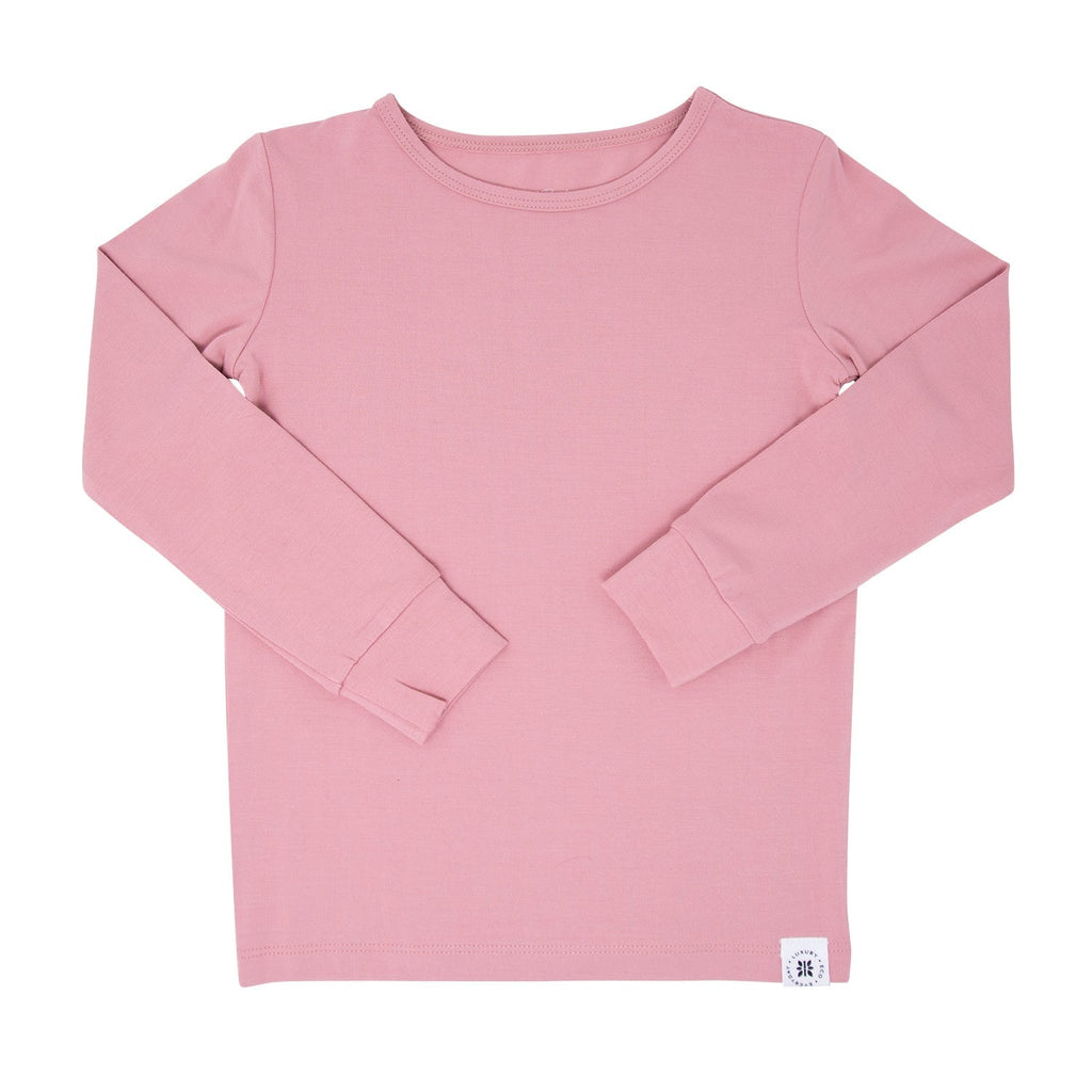 Girls Pink Mauve Pajama Set