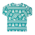 Kids Fair Isles Trees Pajama Set
