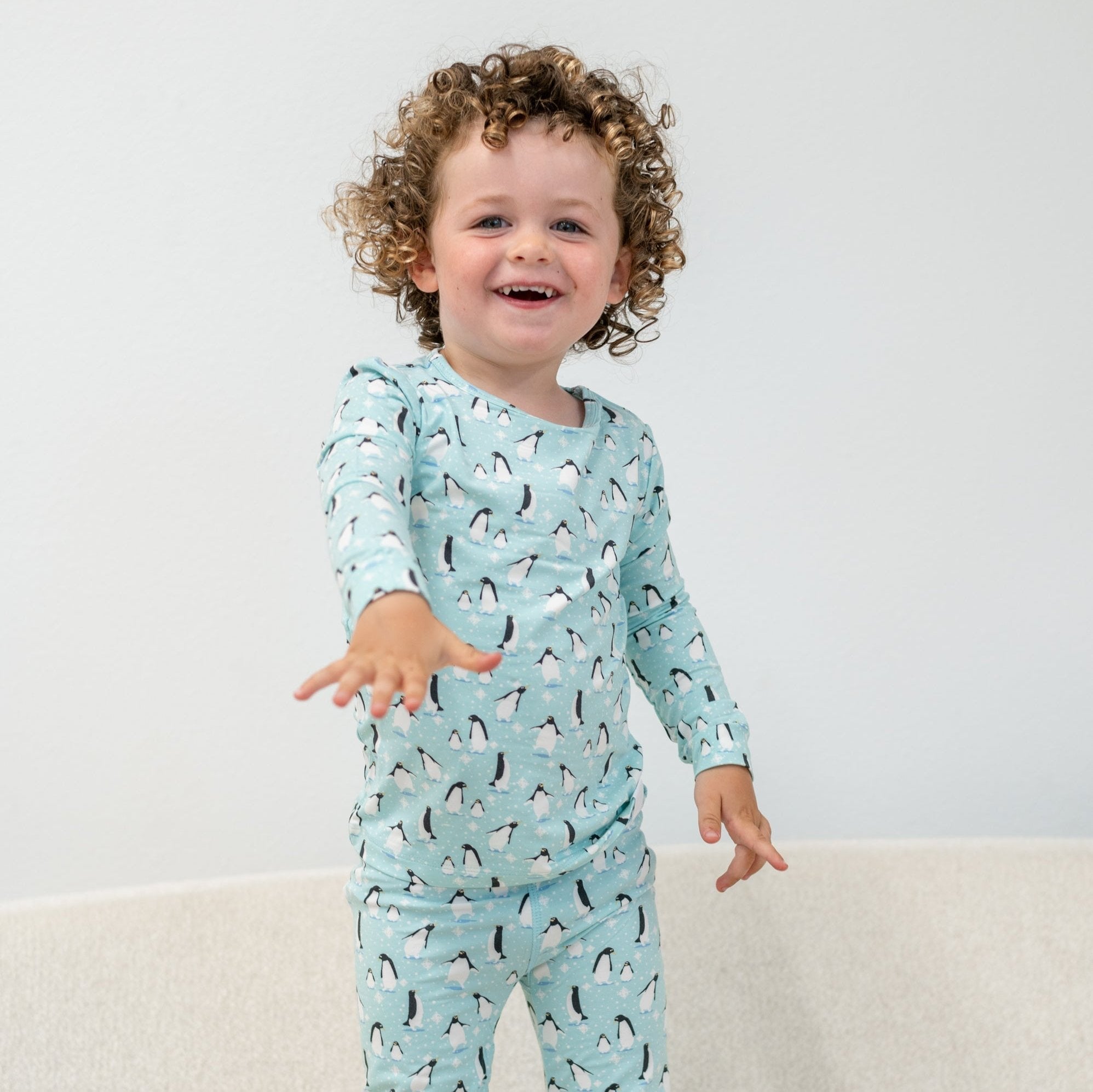 Boys Silly Penguins Pajama Set