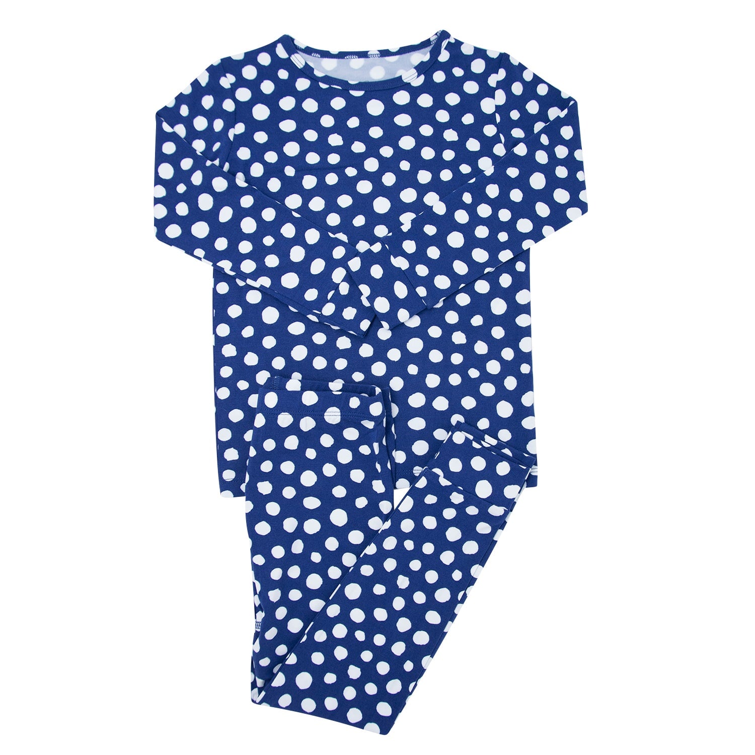 Navy Dot Kids Pajama Set