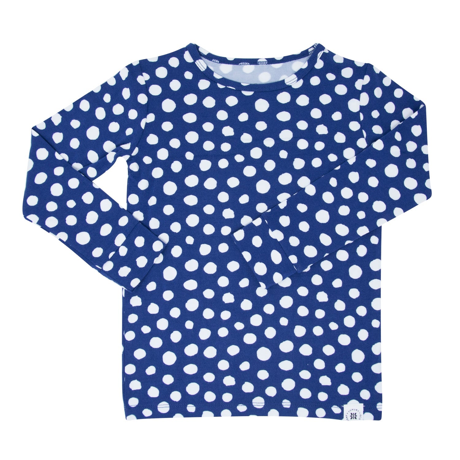 Navy Dot Kids Pajama Set