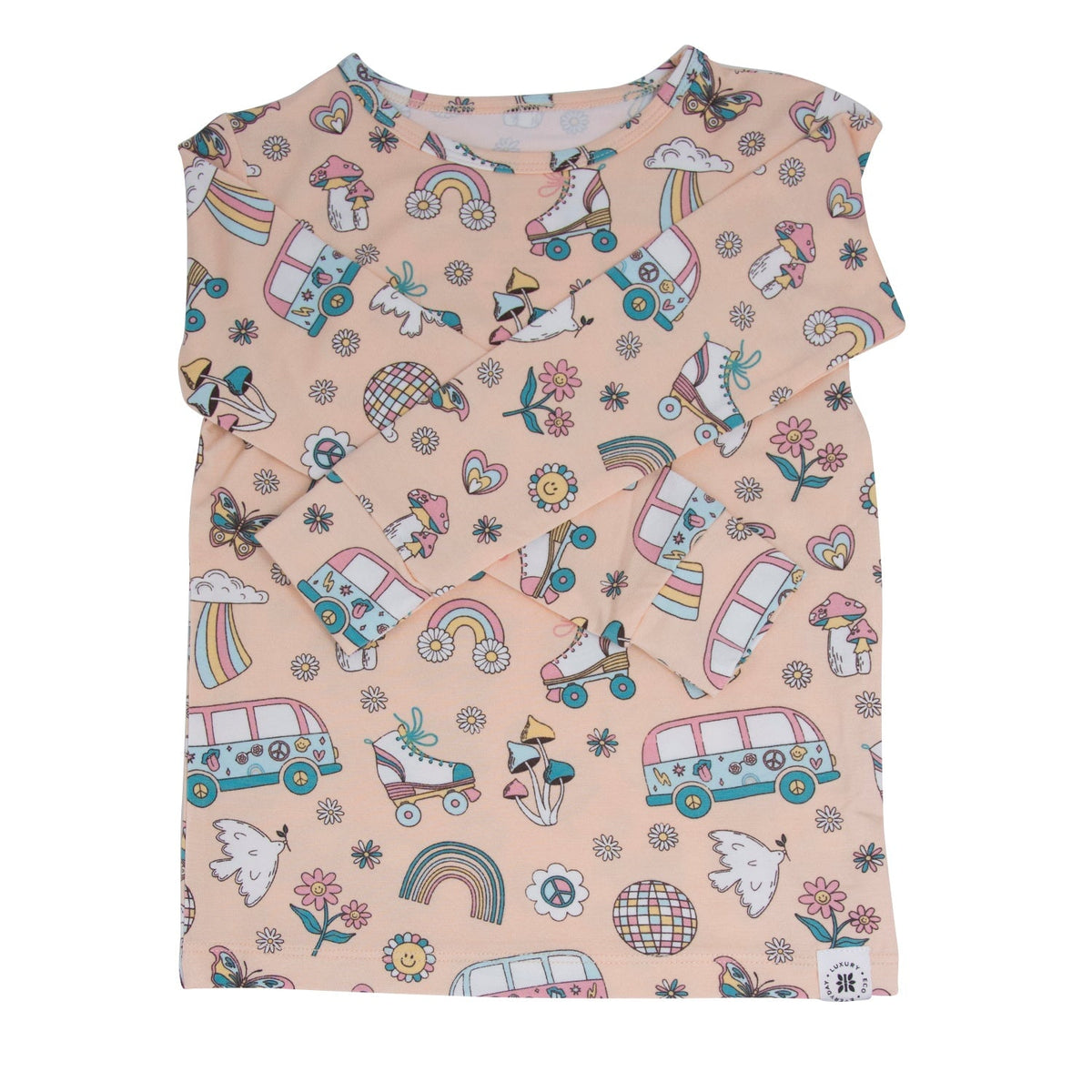 Girls Two-Piece Long Sleeve Pajama Set