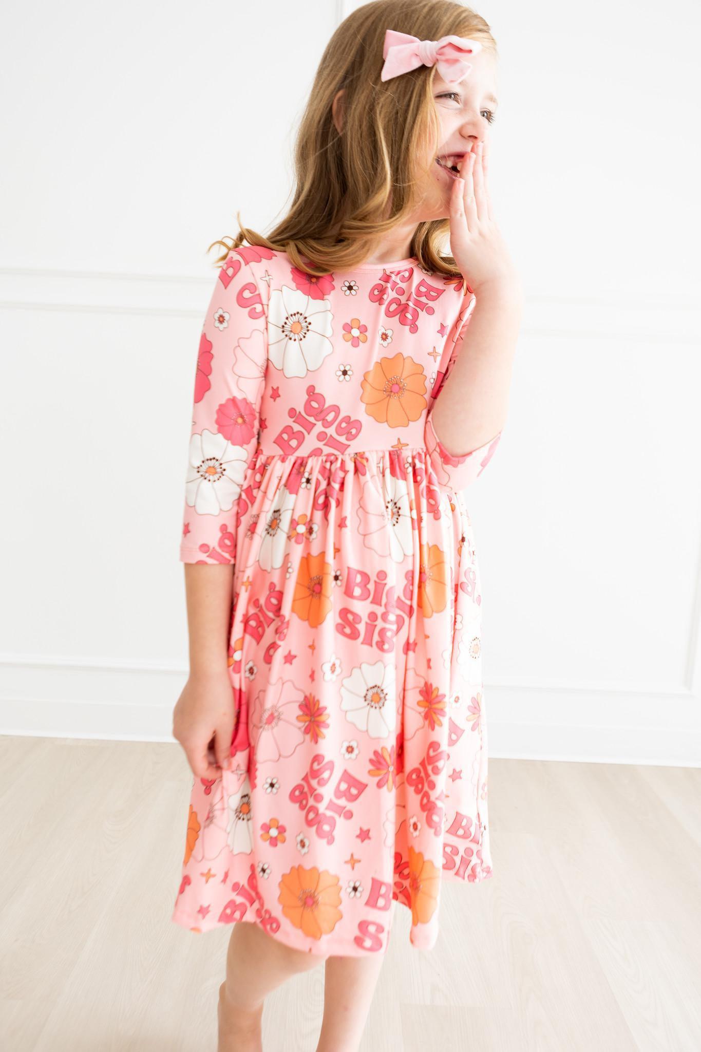 Big Sis Floral Twirl Dress - Blissfully Lavender BoutiqueMila & Rose ®