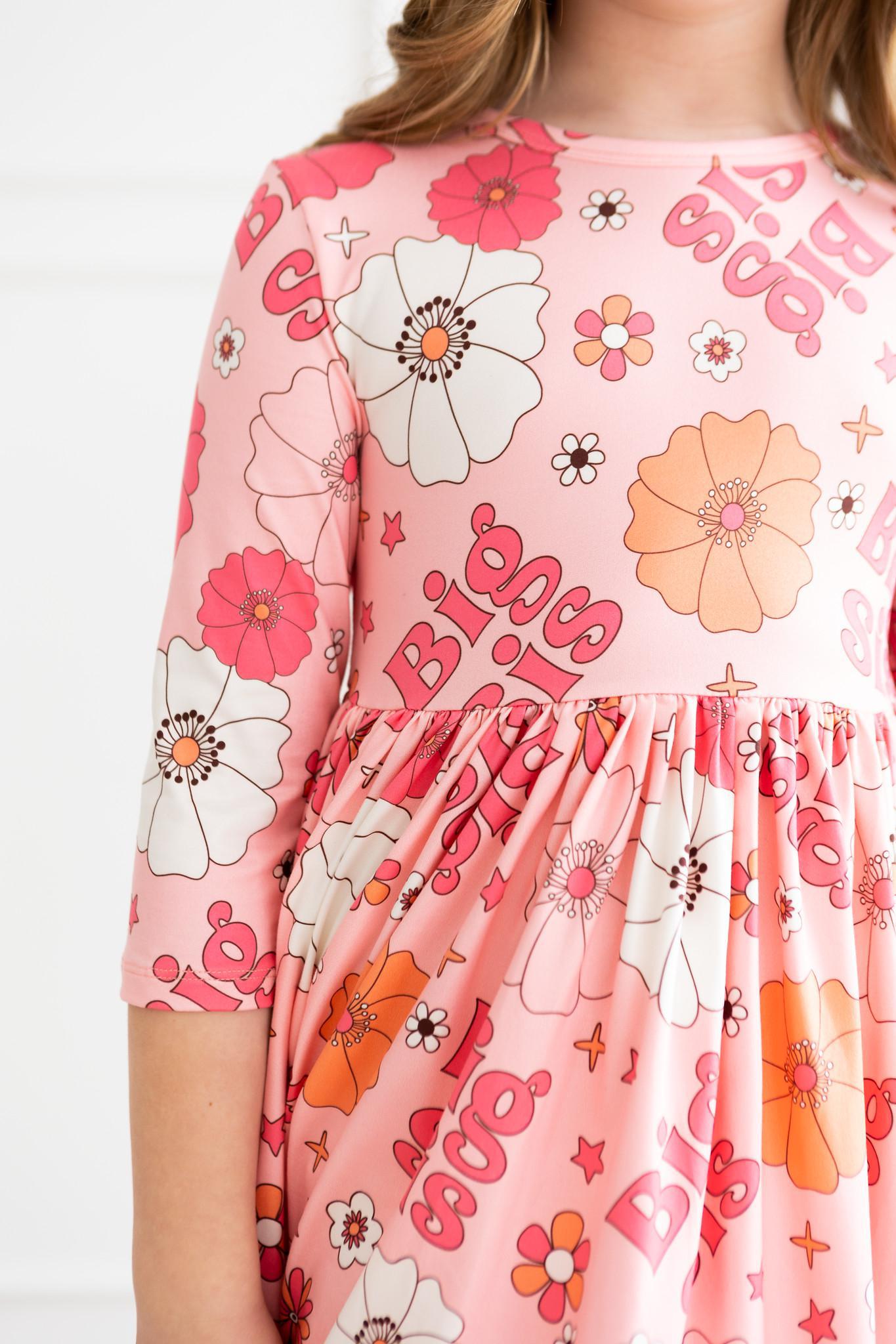 Big Sis Floral Twirl Dress - Blissfully Lavender BoutiqueMila & Rose ®