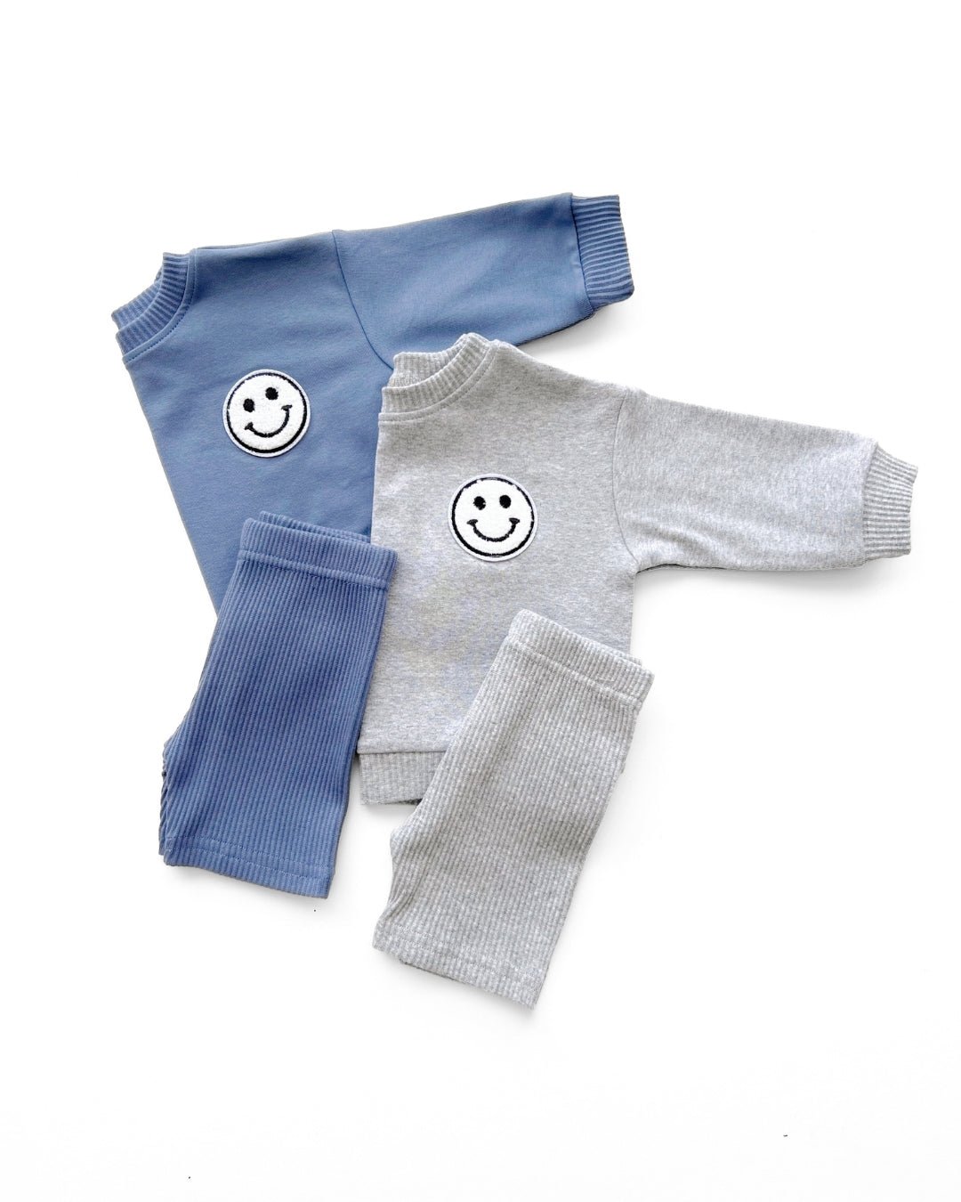 Boys Blue Biker Shorts Set