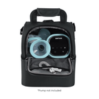 Black Cooler Zipper Bag & Bottle - Fitting Ice Packs - Blissfully Lavender BoutiqueZomee Breast Pumps