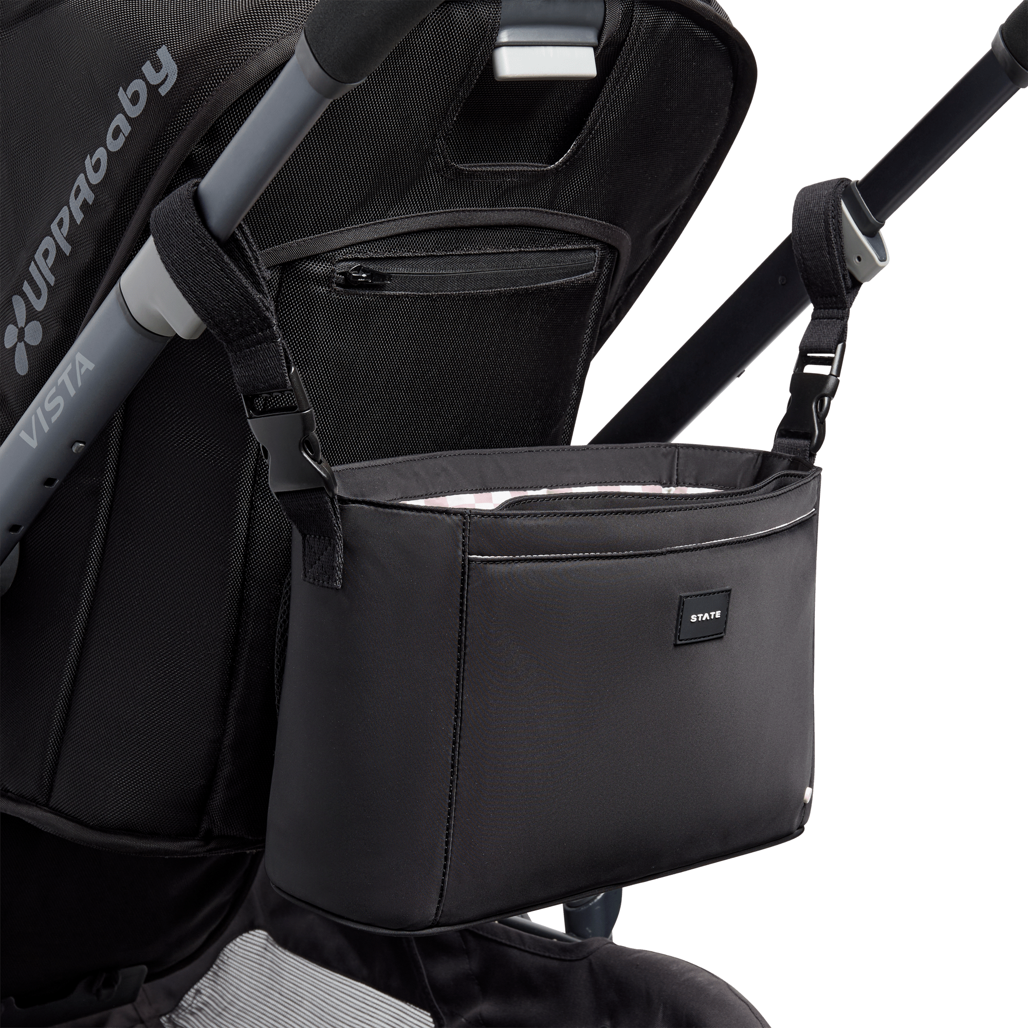 Black Stroller Organizer - Blissfully Lavender BoutiqueSTATE Bags