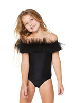 Black Tulle Ballet-Inspired Swimsuit