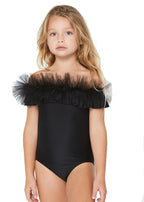 Black Tulle Ballet-Inspired Swimsuit
