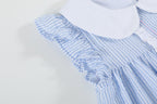 Blue and Pink Bow Ruffle Dress - Blissfully Lavender BoutiqueLil Cactus