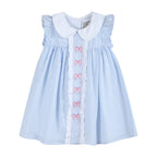 Blue and Pink Bow Ruffle Dress - Blissfully Lavender BoutiqueLil Cactus