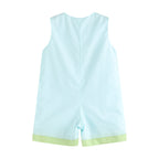 Blue Baby Turtles Applique Shortalls