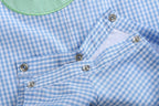 Blue Gingham Golf Hole Shortall