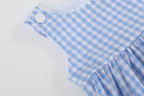 Blue Gingham Goose A Line Dress