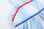 Layered Blue Gingham Sundress