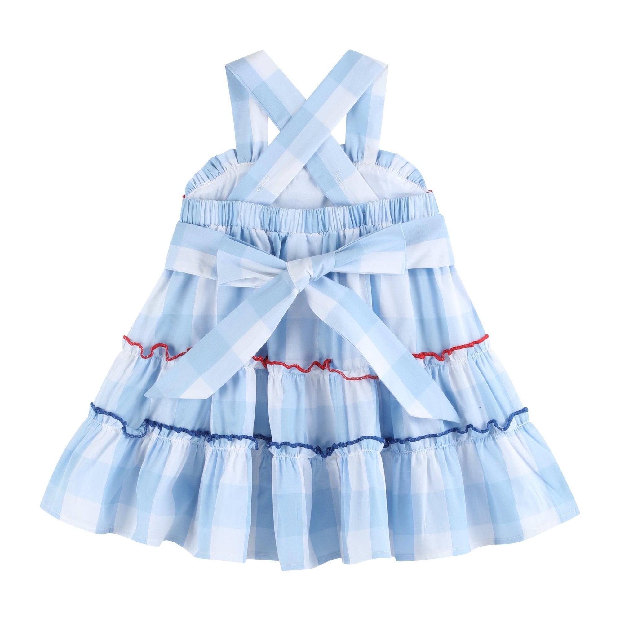 Layered Blue Gingham Sundress