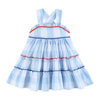 Layered Blue Gingham Sundress