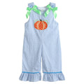 Blue Gingham Pumpkin Playsuit