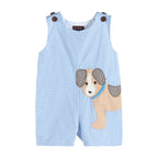 Blue Gingham Shortalls