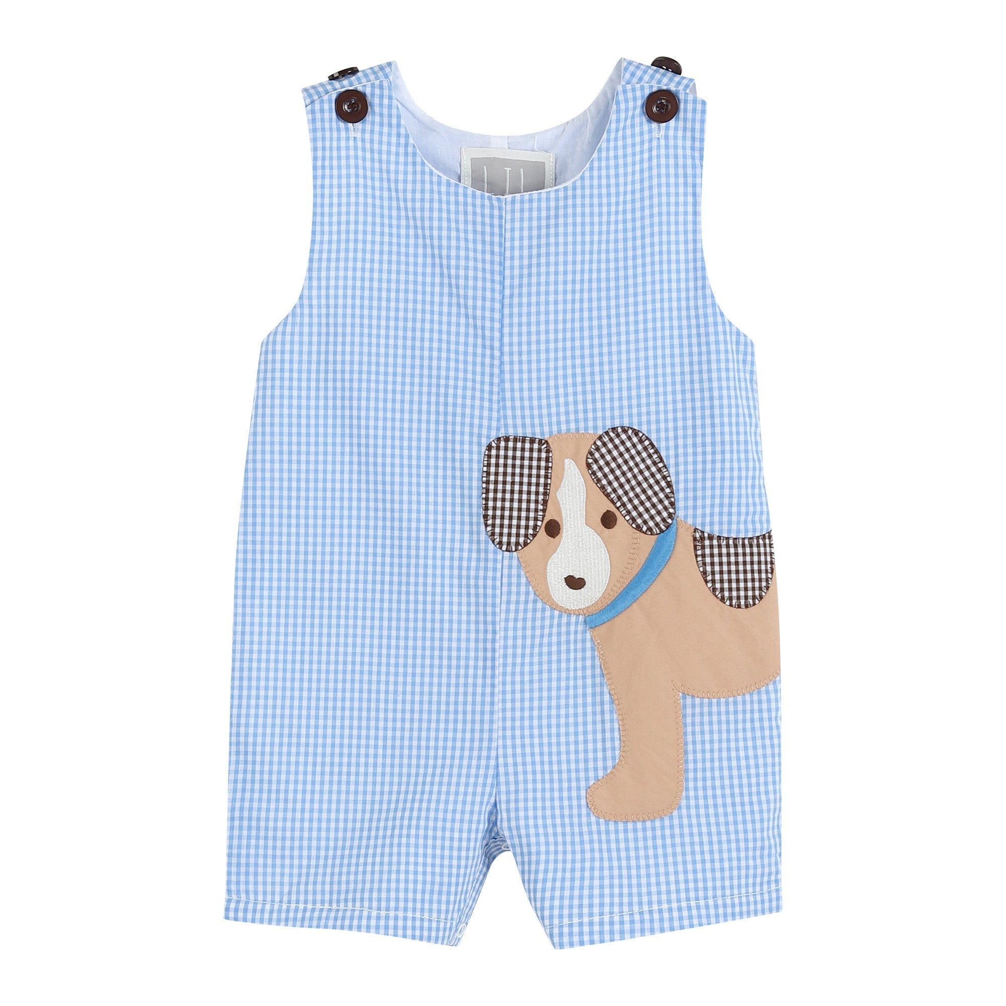 Blue Gingham Shortalls