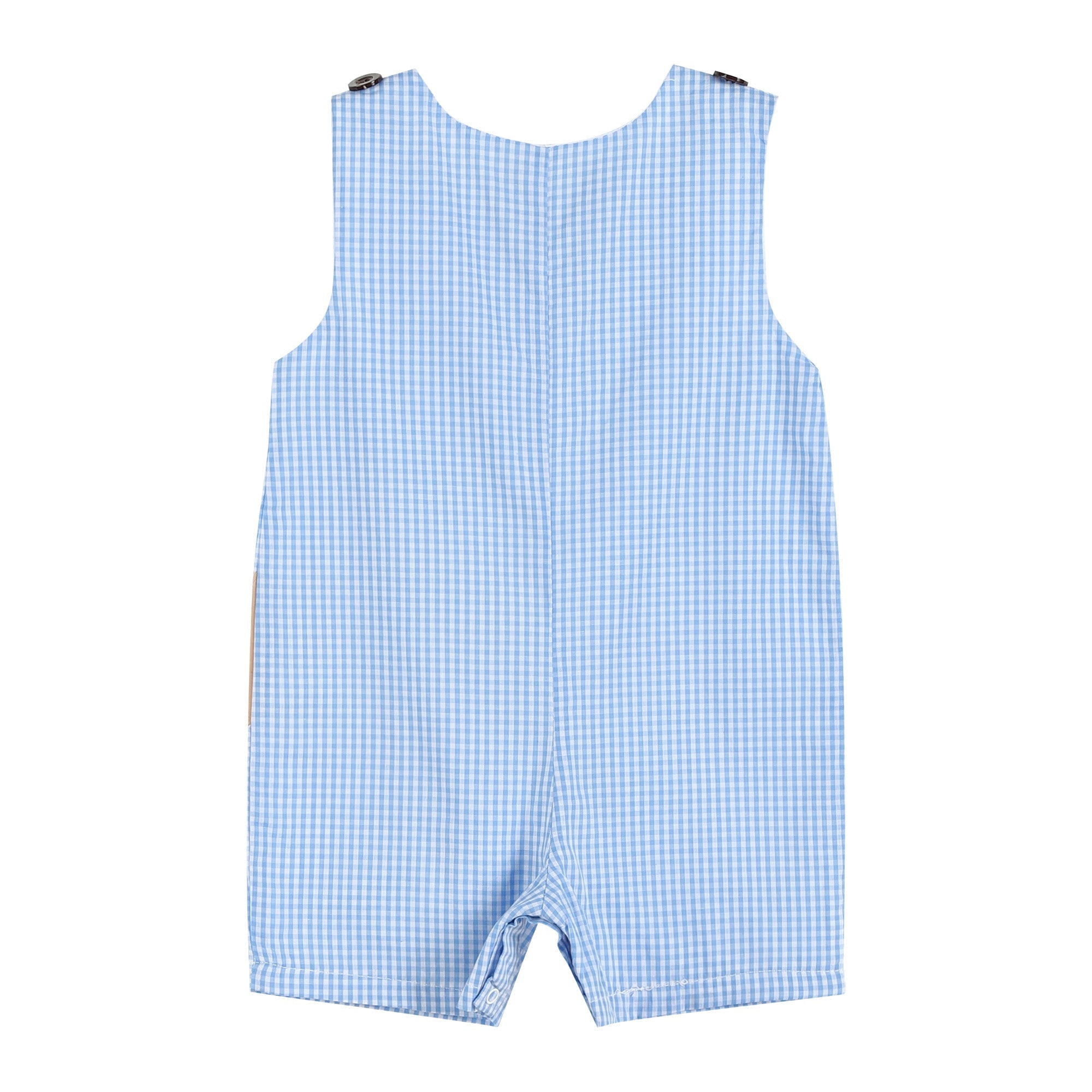 Blue Gingham Shortalls
