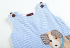 Blue Gingham Shortalls