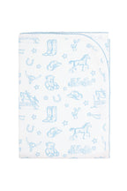 Blue Lone Star Toile Blanket - Blissfully Lavender BoutiqueNella Pima