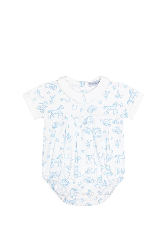 Blue Lone Star Toile Bubble - Blissfully Lavender BoutiqueNella Pima